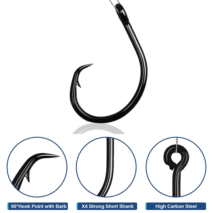 Circle Hooks 3X Strong Saltwat - Fishing Hook Assortment recension och pris
