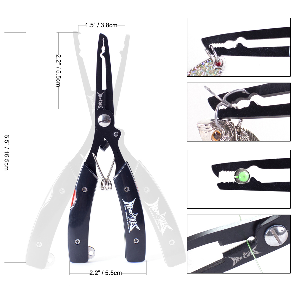 HERCULES Fishing Pliers with S - Fishing Hook Sharpener recension och pris