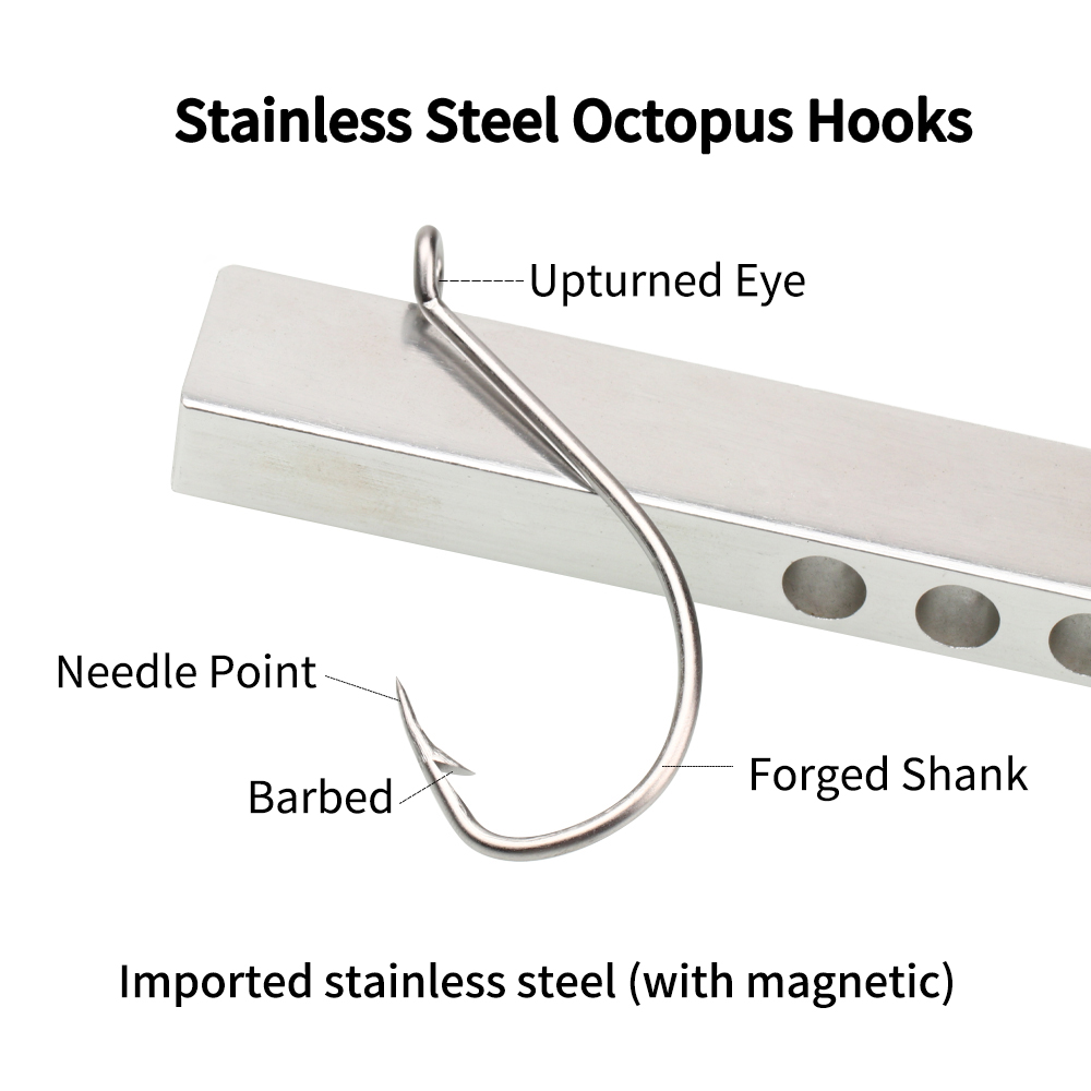 Ellllv Stainless Steel Octopus - Fishing Hook Assortment recension och pris